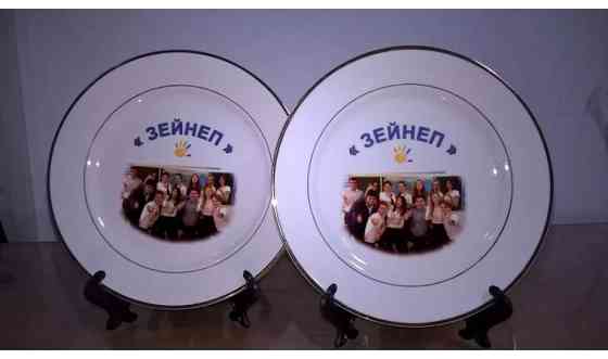 Тарелка с нанесением. Фото на тарелку     
      Алматы, Мкр. Коктем -1, ТД Коктем. В Супермаркете М Almaty