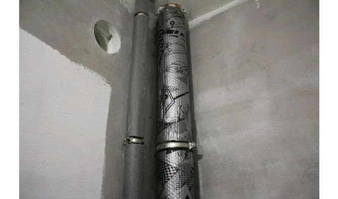 Шумоизоляция стояка канализации в квартире Тараз - изображение 1
