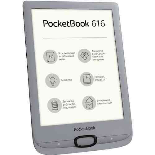 Электронная книга PocketBook PB616-S-CIS серебро TAK21884 Алматы