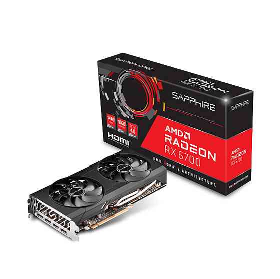 Sapphire AMD Radeon RX 6700 Gaming OC 10240 Mb Алматы