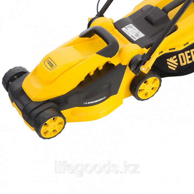 Газонокосилка электрическая GM-1200, 1200 Вт, Ширинa 32 см, 3 уровня, травосборник 25 л. Denzel 9661 Алматы - изображение 2