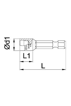 Бита с торцевой головкой 1/4" - 5x42 mm Атырау - изображение 2