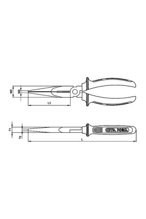 Длинногубцы 160 мм (Хром/DuoTech Handles) Атырау - изображение 1