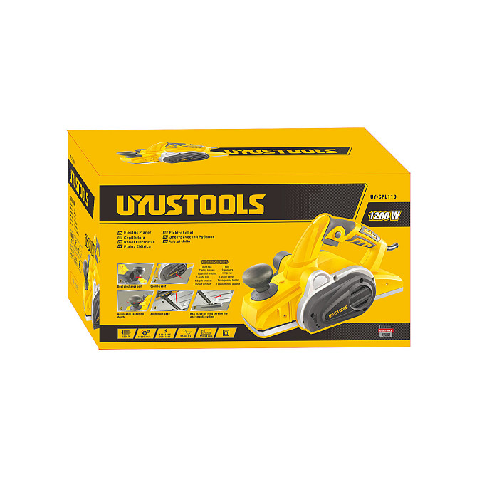 Рубанок сетевой UYUSTOOLS UY-CPL110-CL, 1200 Вт, 110 мм Алматы - изображение 2