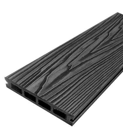 Террасная доска Polydeck 150*24 пустотелая графит Астана