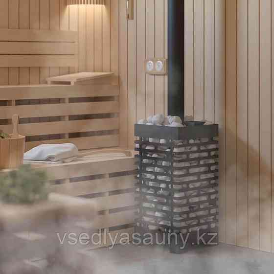 Печь для бани ASTON 16 со стеклянной дверцей. Almaty