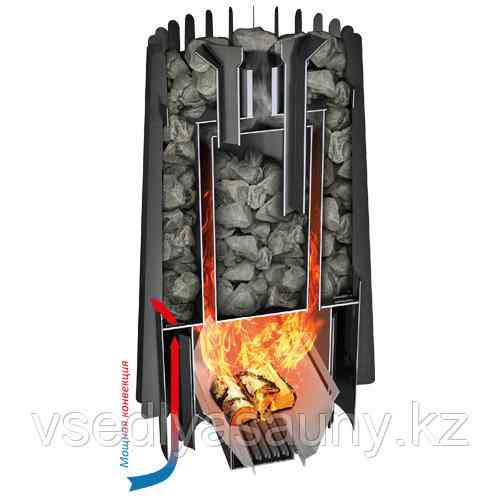 Дровяная банная печь Grill'D Cometa Vega 180 Window Almaty