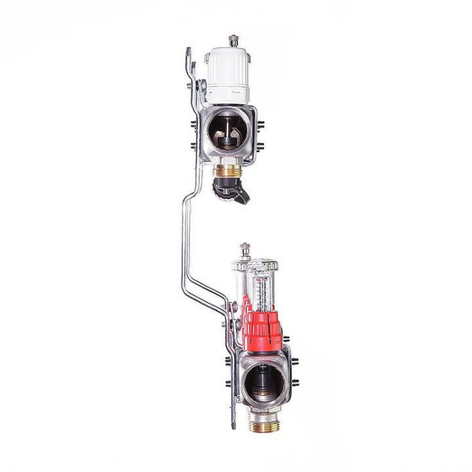 Коллекторная группа нержавеющая с расходомерами Valtec 7 в. 1"x3/4" Караганда - изображение 3