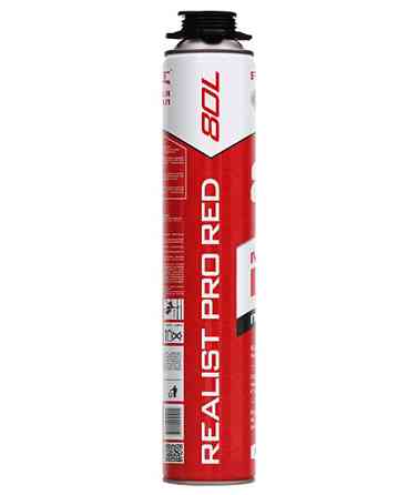 Пена монтажная REALIST PRO Red 80л Karagandy