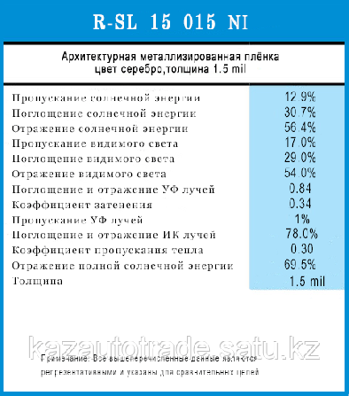 Пленка архитектурная (серебро) Темиртау - изображение 2