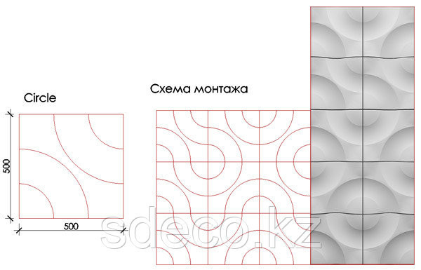 3D панели Круговод Almaty - photo 1
