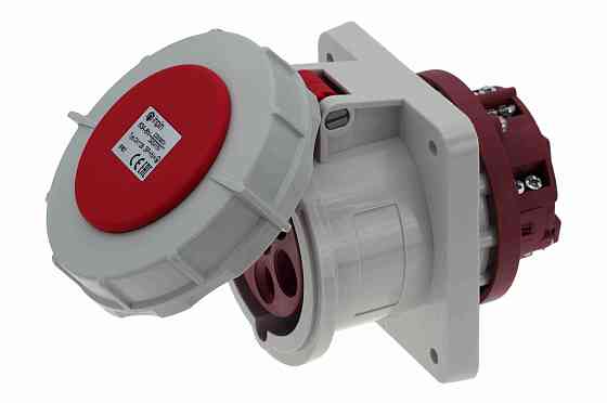 CA1128 INPIN Розетка встраиваемая 63A/400V/3P+N+E/IP67 фланец 100x107 Алматы