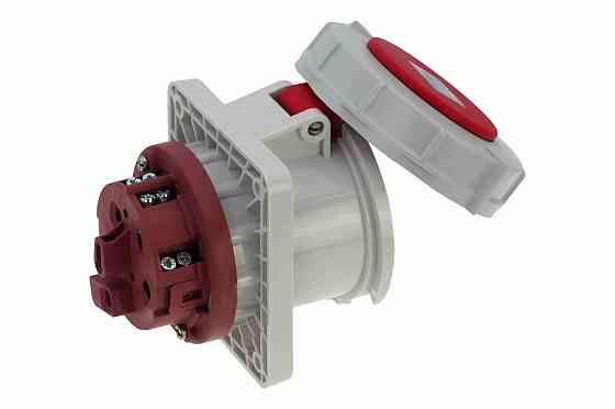 CA1128 INPIN Розетка встраиваемая 63A/400V/3P+N+E/IP67 фланец 100x107 Алматы