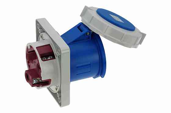 CA3380 INPIN Розетка встраиваемая 125A/230V/1P+N+E/IP67 фланец 130x130 Алматы