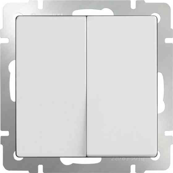 Выключатель Werkel двухклавишный проходной белый WL01-SW-2G-2W 4690389045561 Astana