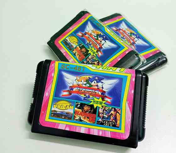 Картридж для Sega Mega Drive 4 in1 в ассортименте Pavlodar