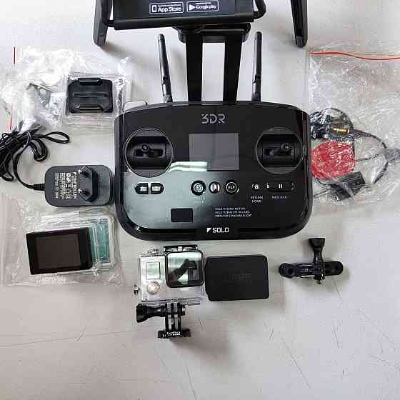 Радиоуправляемый квадрокоптер 3DR Solo + GoPro Hero 3 Plus, Li-Pol, Wi-Fi, GPS, от 18 лет, Black Karagandy