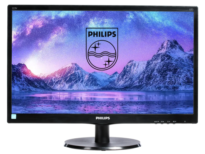 Монитор 21.5" Philips 223V5LSB/01, Black,1920x1080, 250кд/м2, DC:10M:1,H:170/V:160,5ms,D-Sub,DVI,LED Караганда - изображение 1