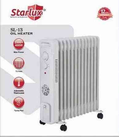Обогреватель-радиатор масляный Starlux Oil Heater (Белый / 9 секций / с тепловентилятором) Almaty