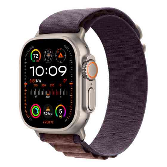 Apple Watch Ultra 2 GPS + Cellular, 49mm, корпус из титана, ремешок Alpine цвета индиго Astana