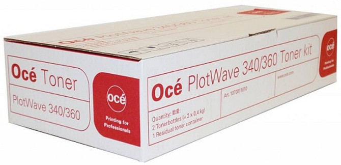 Тонер Canon PlotWave 345/365 (2 bottles) (1284C001) чёрный Алматы - изображение 1