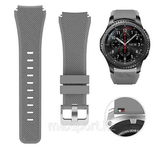 Ремешки Силикон 22мм Samsung Gear s2 s3 s4 Цвета уточняйте Алматы