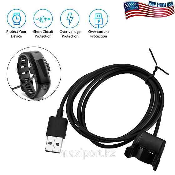 Зарядка для смарт-браслета Garmin Vivosmart HR / HR+ plus USB Алматы