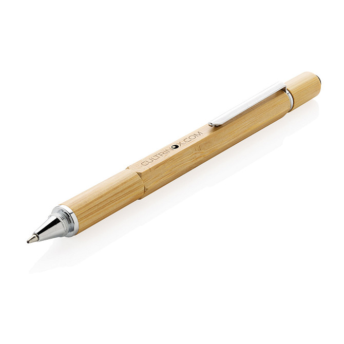 Многофункциональная ручка 5 в 1 Bamboo, коричневый; , , ширина 1,3 см., высота 15 см., диаметр 0 см. Kostanay - photo 4