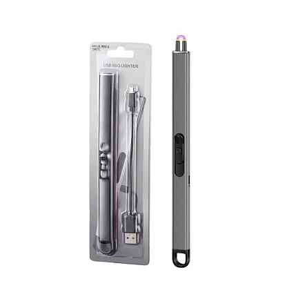 Электронная зажигалка с usb темна серая арт JL 892-2 Almaty