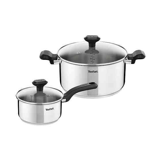 Набор посуды Tefal C973S474 (2100118831) серебристый/черный Almaty