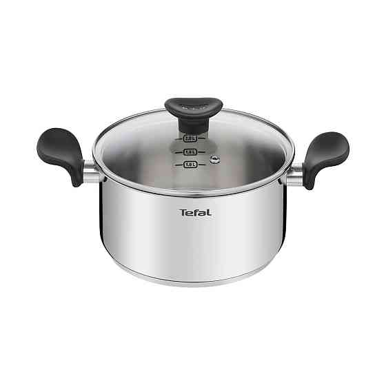 Набор посуды Tefal E308S474 (2100118826) серебристый/черный Almaty