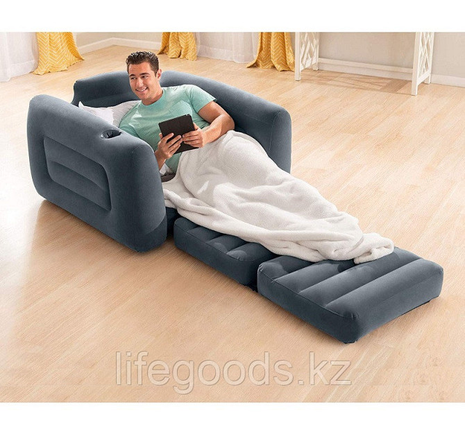 Надувное кресло-трансформер Pull-Out Chair Intex 66551 Almaty - photo 2