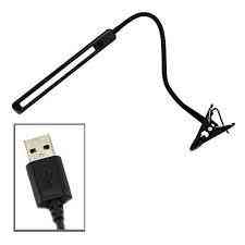 Настольная светодиодная LED лампа на прищепке USB Astana