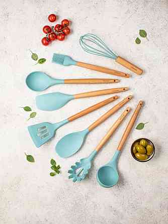 Набор аксессуаров для кухни FLORA из 9 предметов IHFLR9BU /Inhouse Almaty