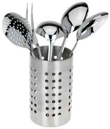 Набор кухонных аксессуаров с подставкой EH Kitchen utensils set [6 предметов] Almaty