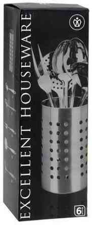 Набор кухонных аксессуаров с подставкой EH Kitchen utensils set [6 предметов] Almaty