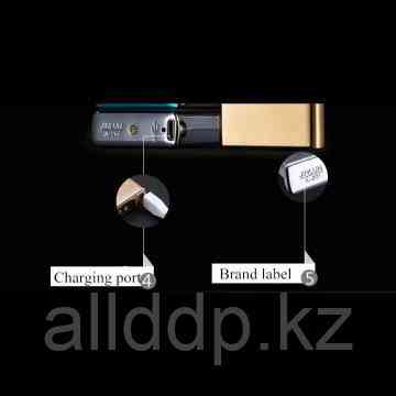 USB зажигалка электроимпульсная - золотой глянец Almaty
