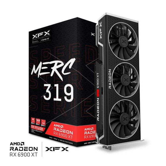 XFX AMD Radeon RX 6900 XT Speedster MERC319 16384 Мб Алматы - изображение 1