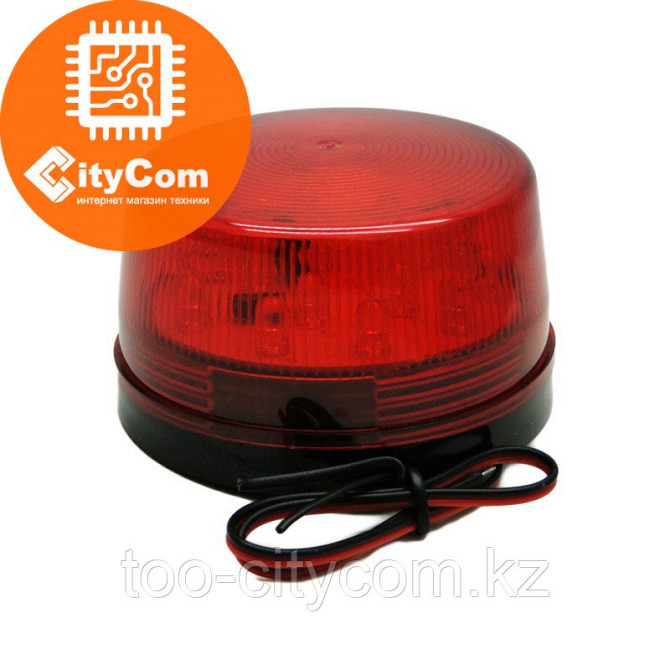 Стробоскоп сирена для сигнализации DoZoR, 12V, красный Арт.3801 Алматы - изображение 1