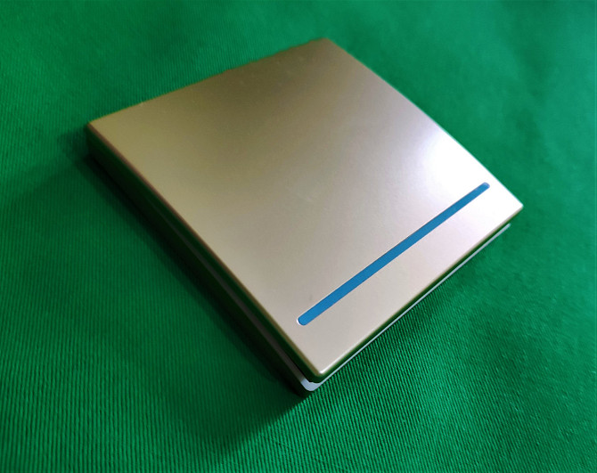 Беспроводной выключатель 1-канальный RF 433Mhz золотой Almaty - photo 3