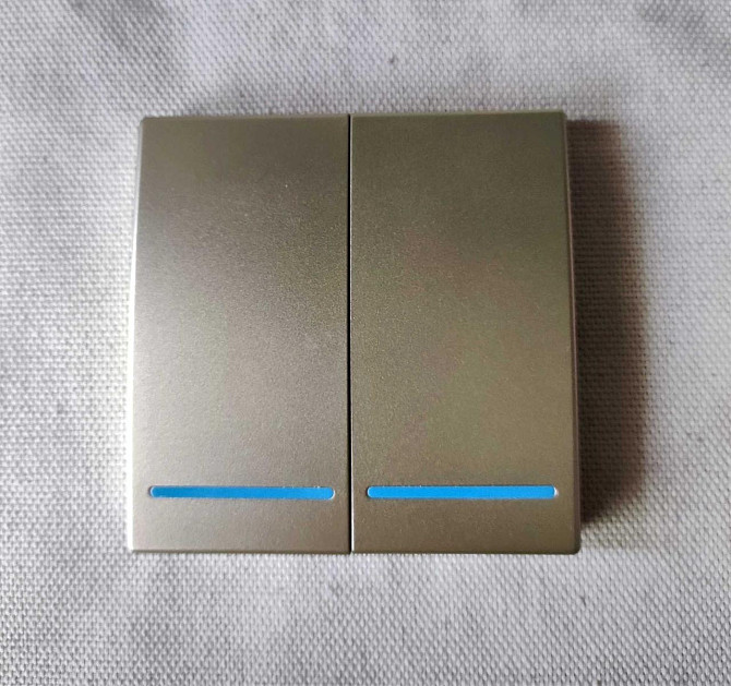 Беспроводной выключатель 2-х канальный RF 433Mhz золотой + 2 Радиореле Almaty - photo 4