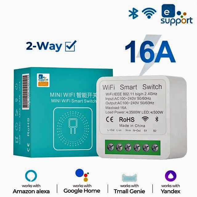 Беспроводной выключатель белый и радиореле с Wi-Fi Алиса eWeLink Almaty - photo 3