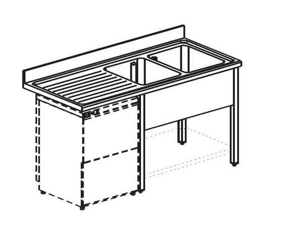 ВАННА МОЕЧНАЯ APACH CHEF LINE L2S186-54LWD Almaty