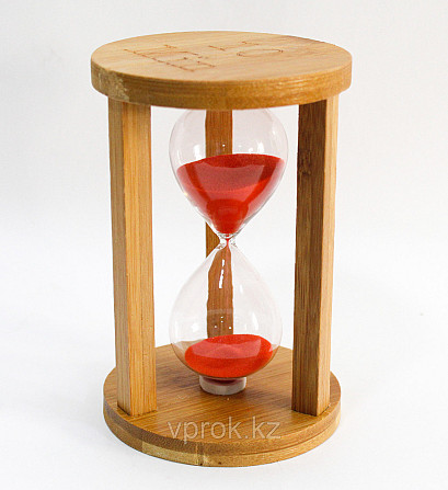 Песочные часы, деревянные, 16*10 см, 10 мин Алматы - изображение 1