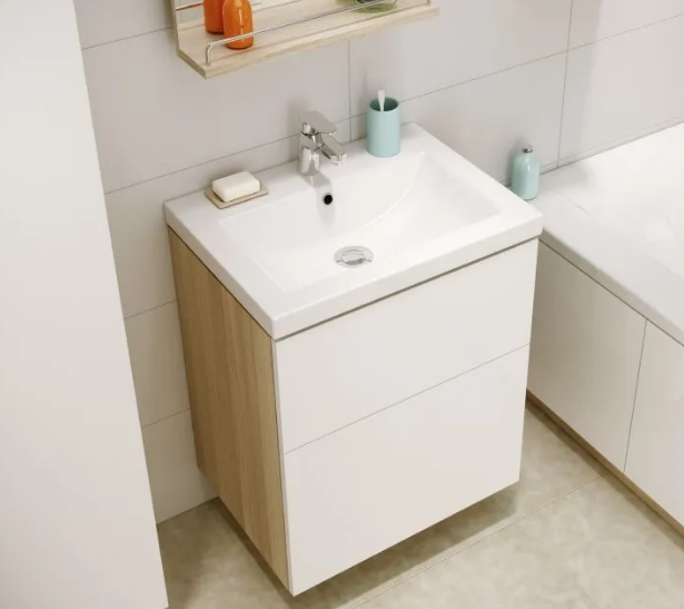 Тумба под раковину Cersanit Smart B-SU-SMA-CA55/Wh Алматы - изображение 2