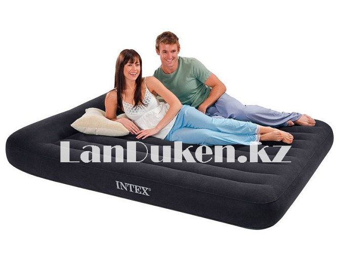 Надувной матрас двуспальный с подголовником и с сумкой Intex 64143 (203x152x25cm) Almaty - photo 4