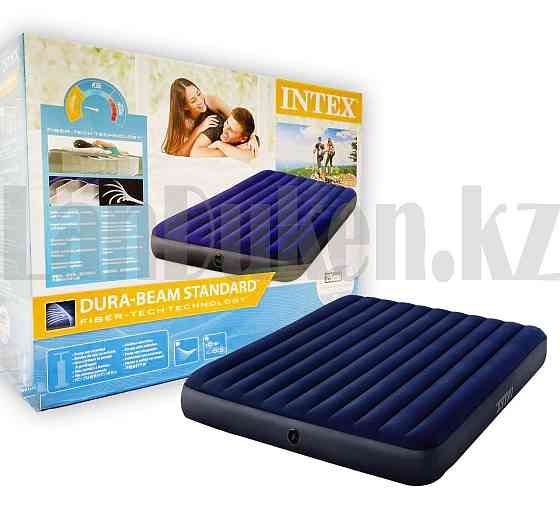 Надувной матрас двуспальный Intex 152*203*25 см Almaty