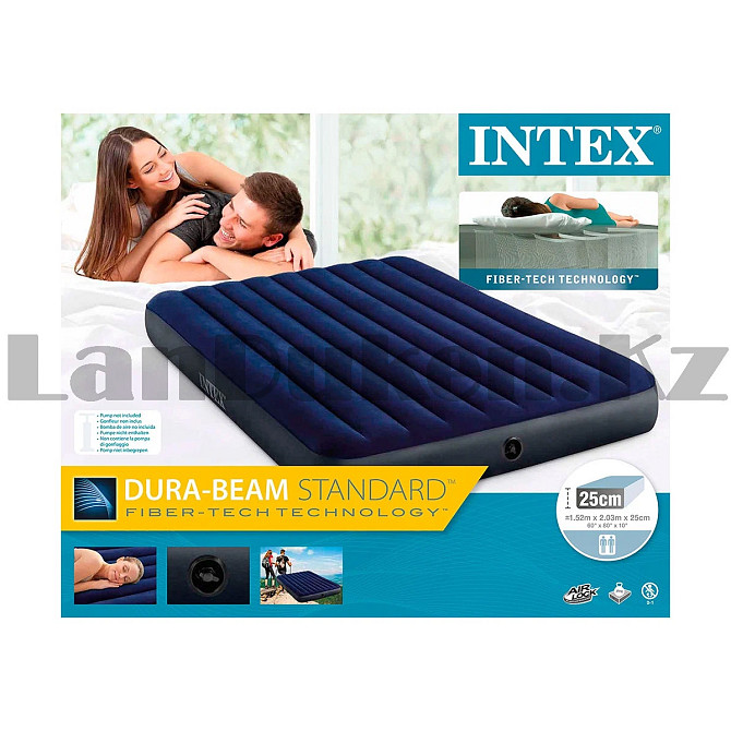 Надувной матрас двуспальный Intex (152*203*25 см) 64759 Almaty - photo 4