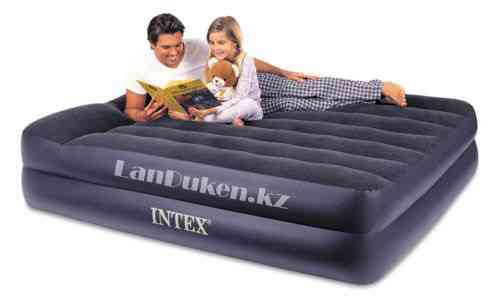 Надувной матрас Intex 203* 152* 42 см 66702 (2-х местный) (встроенный насос) Almaty