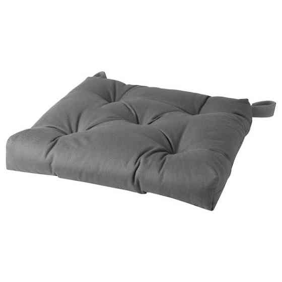 Подушка на стул МАЛИНДА серый ИКЕА, IKEA Astana